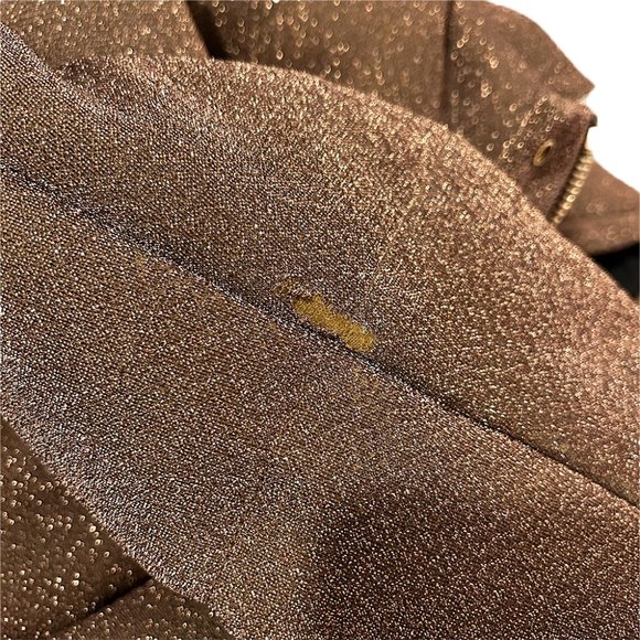 Women's Cocoa Shimmer Puffer Jacket Large - Picture 7 of 10